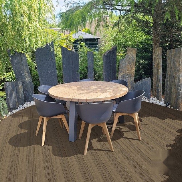 Elephant vlonderplank "Naadloos" houtcomposiet FSC 21x140x4000mm co-ex eiken houtnerf ~