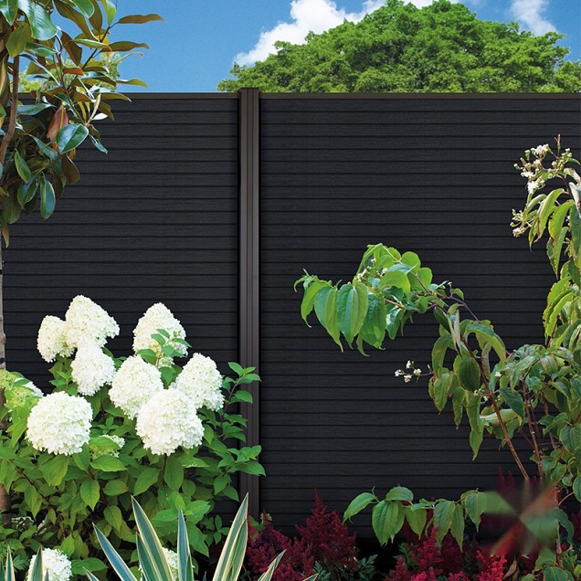 Elephant lamel triple Rhombus houtcomposiet FSC 20x141x1800mm (6 stuks) antraciet ~