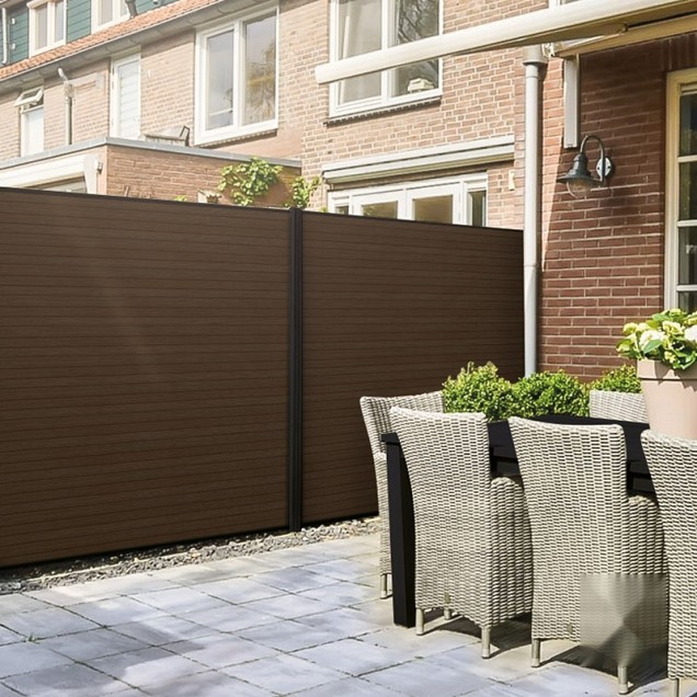 Elephant lamel triple Rhombus houtcomposiet FSC 20x141x1800mm (6 stuks) co-ex natural dark brown ~