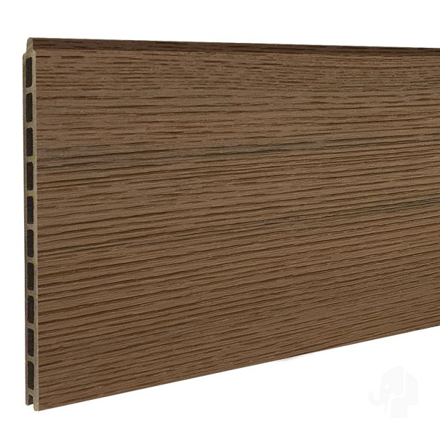 Elephant lamel Mix&Match houtcomposiet FSC 20x282x1800mm (2 stuks) co-ex Natural dark brown ~