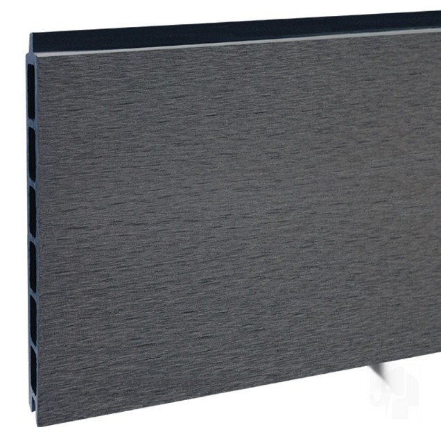 Elephant schutting Modular Evo houtcomposiet 180x97 cm Rock Grey, alu profielen ~