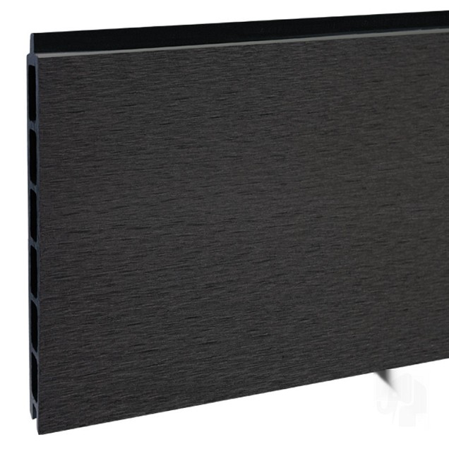 Elephant schutting Modular Evo houtcomposiet 180x180 cm Antraciet, antraciet profielen ~