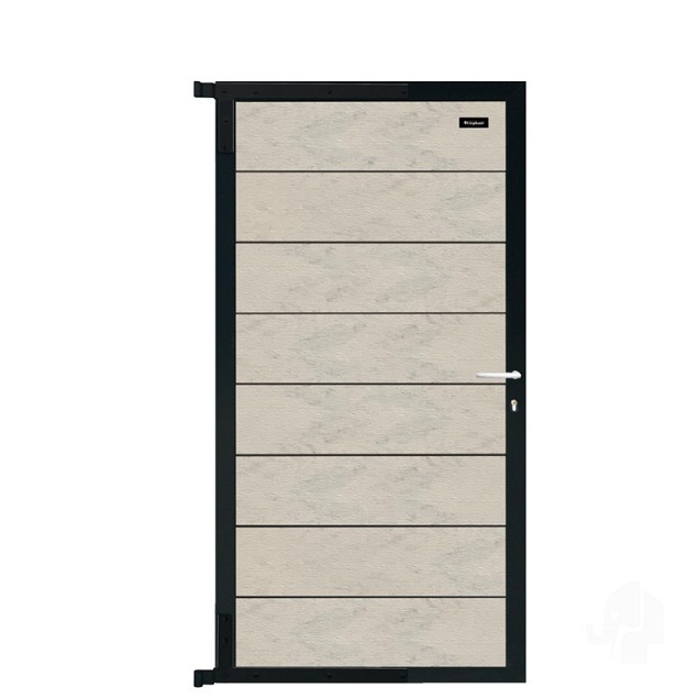 Elephant tuindeur Modular Evo houtcomposiet 90x174 cm Bicolor grijs, antraciet beslag ~