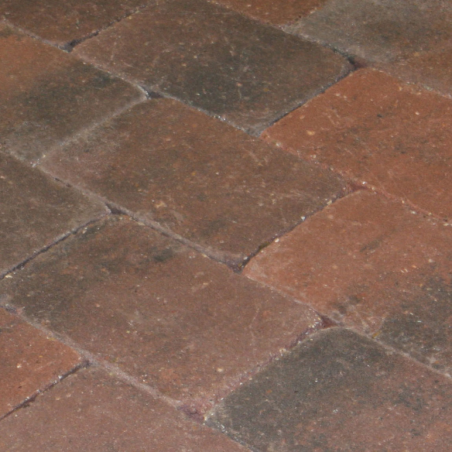 MB Drumstone rood genuanceerd 30x20x6 cm. (uitlopend 2026) ~