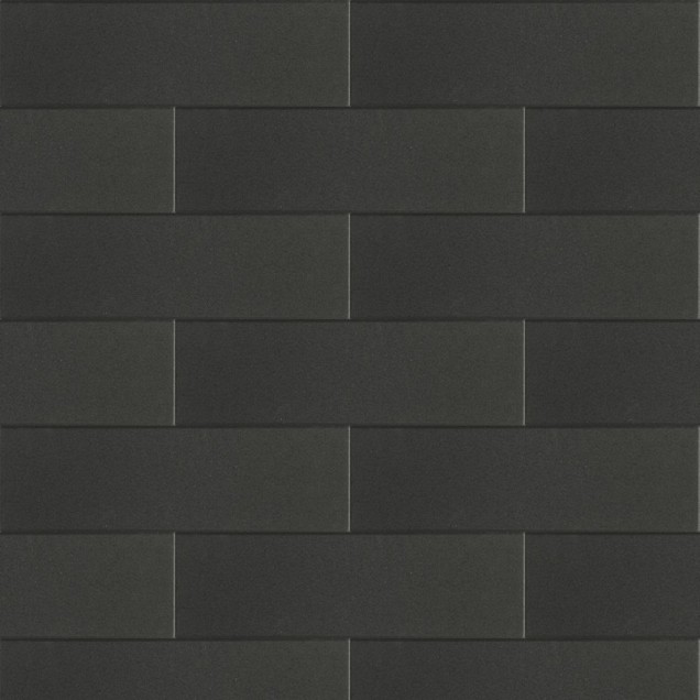 Garden Wall Black met facet 60x12x12 cm. ~