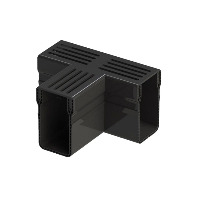 Gardendrain Black Grating T-Section 6,5/10 cm. ~