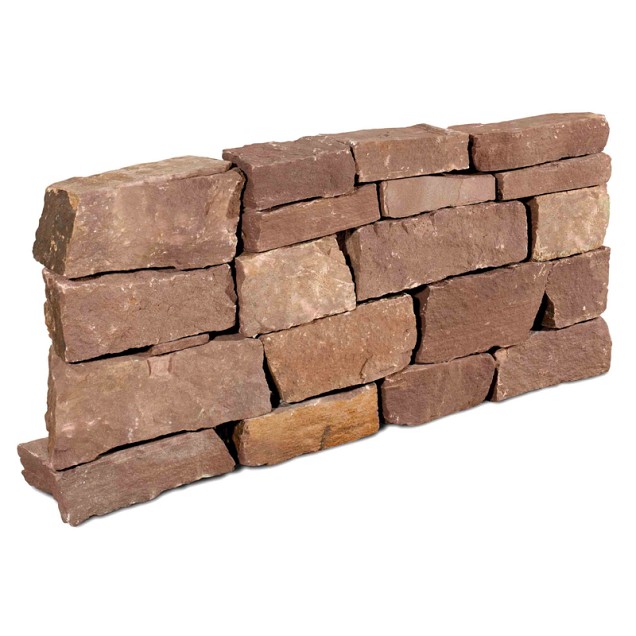 Weser rood 10-25 cm. - Stapelblokken - Bekapt (Gekloofd) ~