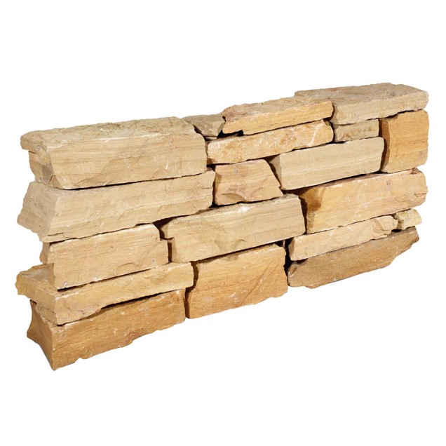 Bourgogne geel 10-14 cm. - Stapelblok - Bekapt (Gekloofd) ~