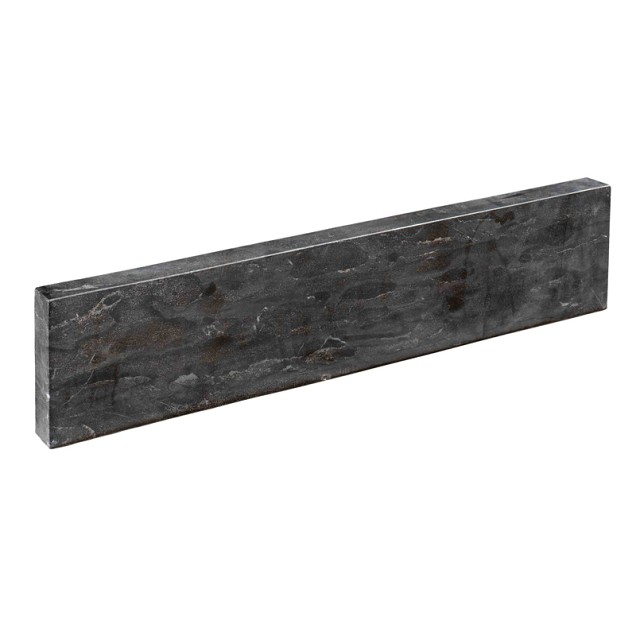Opsluitband Spotted Bluestone gezoet met facet 100x20x6 cm. ~