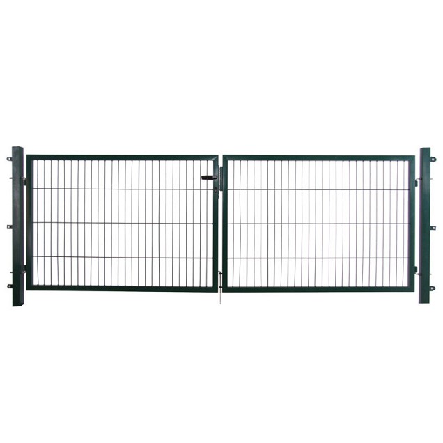 Dubbele poort groen, compleet