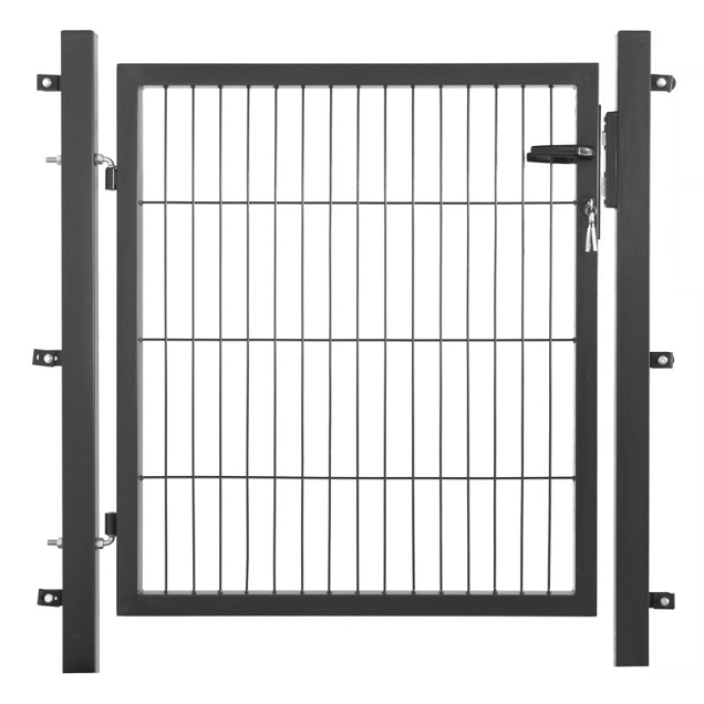 Poort compleet enkel antraciet 120x100~