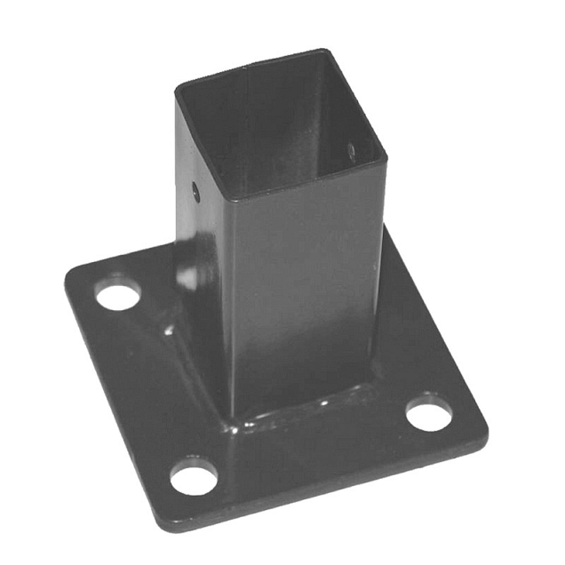 Bodemplaat vierkant antraciet 10x10cm~