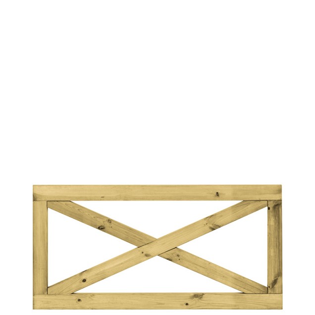 Grenen boerenland hek 75x150 cm~
