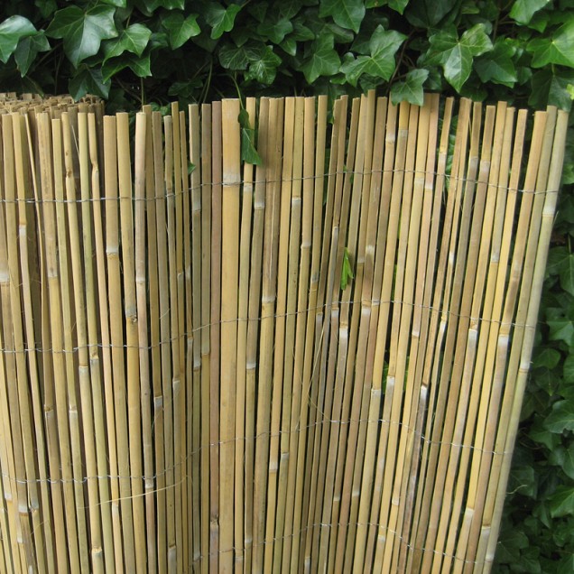 Gespleten bamboemat Coupé 100x500 cm. ~