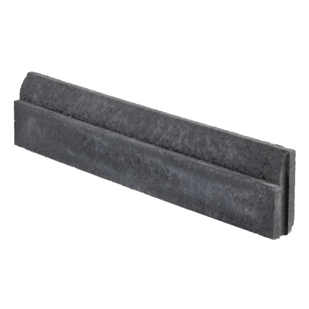 Opsluitband Inviso antraciet-zwart 100x20x6/1,5 cm. ~