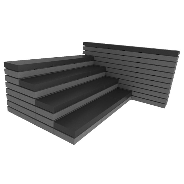 Versatile antraciet 60x15x9 cm. ~