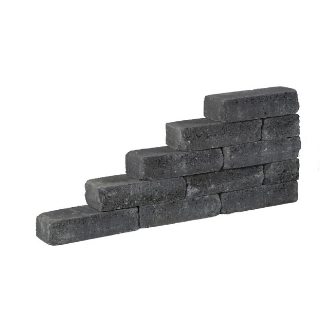 Pilestone line 40x15x10 cm Coal ~