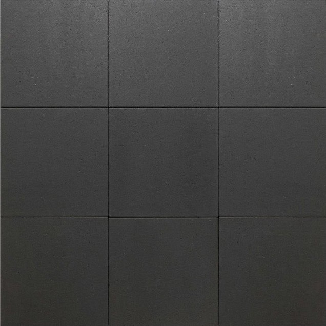 Tuintegel 40x40x5 cm. zwart minifacet ~