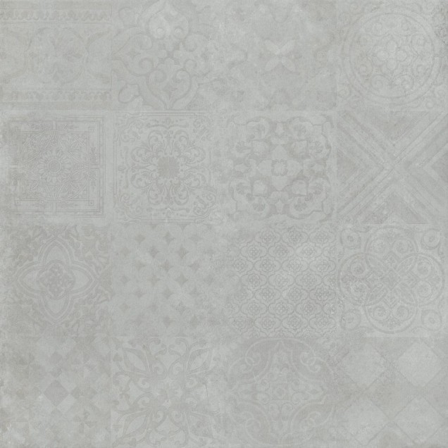 Keramische tegel Geoceramica® Concreet Silver 80x80x4 cm. ~