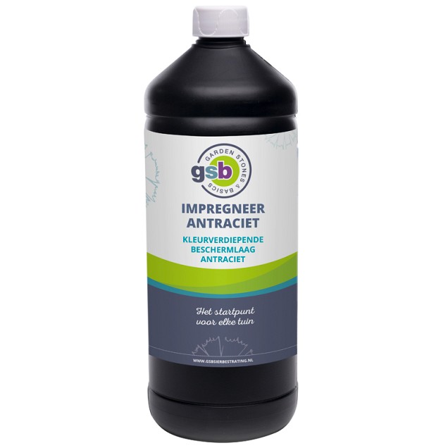 GSB Impregneer Antraciet 1 liter (kleurverdiepende beschermlaag) ~