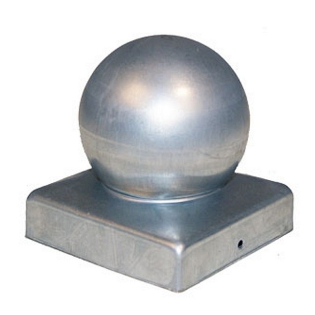 Afdekknop gegalvaniseerd 9 x 9 cm ~