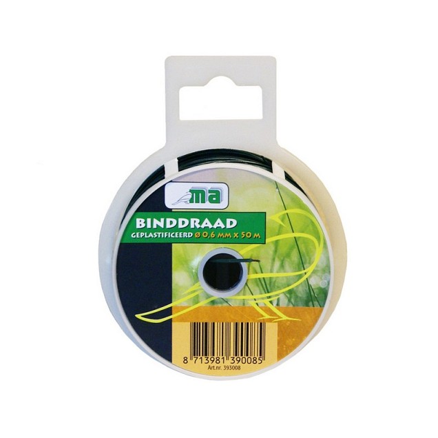 Binddraad geplast ø 0,6 mm x 50 mtr ~