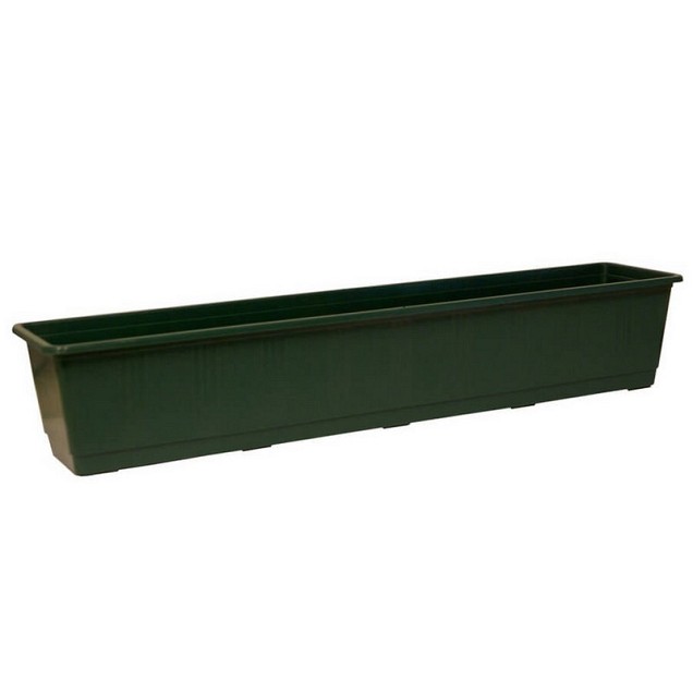 Balkonbak STANDARD 80 cm dk.groen ~