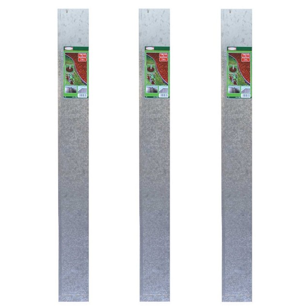 Graskant metaal 20 x 118 cm ~