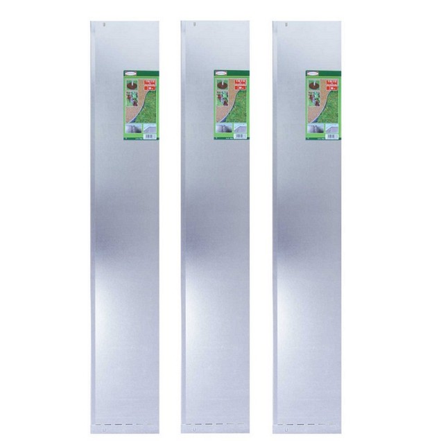 Graskant metaal 20 x 118 cm ~