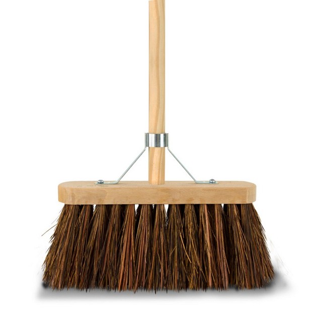 Bezem bassine 30 cm met steel 140 cm ~