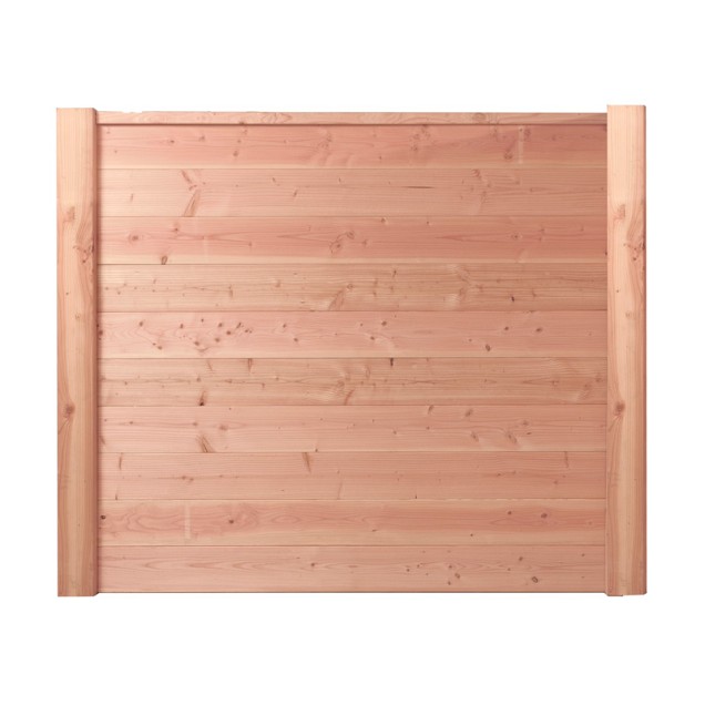 Douglas geschaafd blokhutprofiel 2,8x19,5x400 cm. onbehandeld. ~