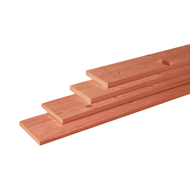 Douglas geschaafde plank 1,6x14x180 cm. onbehandeld. ~