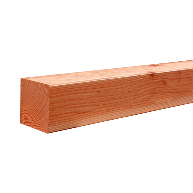 Douglas geschaafde paal 8,5x8,5x400 cm. onbehandeld. ~