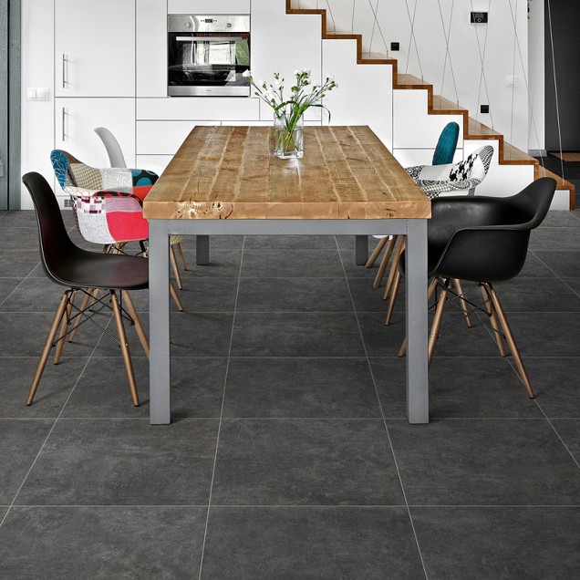Keramische tegel Geoceramica® Evoque Fumo 60x60x4 cm. ~