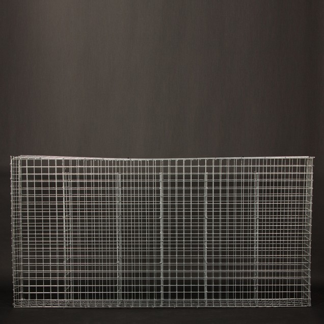 Maatwerk Steenkorf ca. 200Lx80Hx20B maaswijdte 5x5cm GALFAN ~