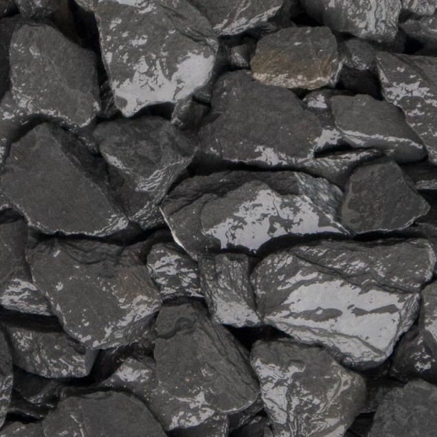 Canadian Slate Black 15-30 mm. - 0,5 m³ BigBag à 700 kg.~
