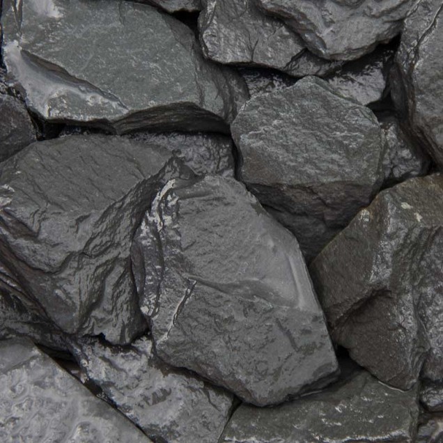 Canadian Slate Black (zwart) 30-60 mm. - 1 m³ BigBag à 1400 kg. ~