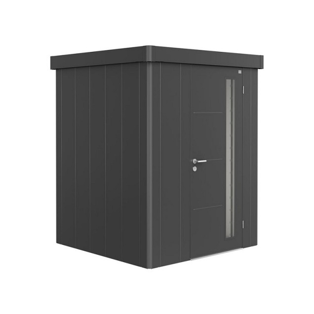 berging Neo 1A standaard deur, wand en dak donkergrijs metallic (180x180x222 cm) ~