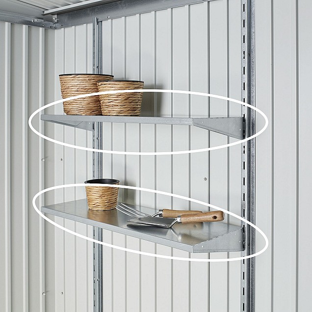 Schappenset Terraskast Romeo Gr. M&L, 2 schappen (61x43x40 cm) ~