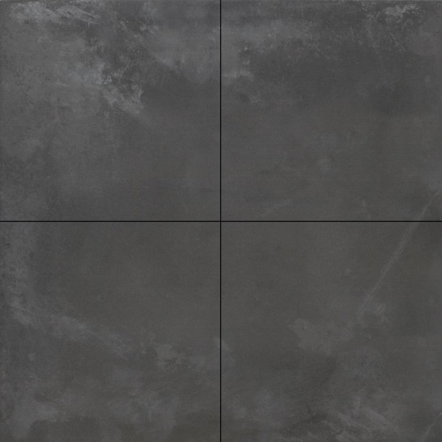 Keramische tegel Geoceramica® Concreet Black 80x80x4 cm. ~