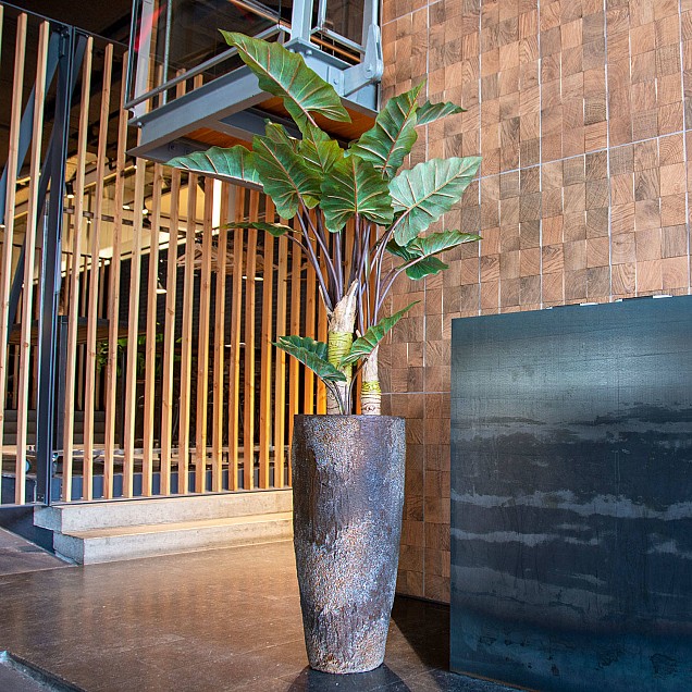 Pottery Pots kunstplant Alocasia Tree L Green ~