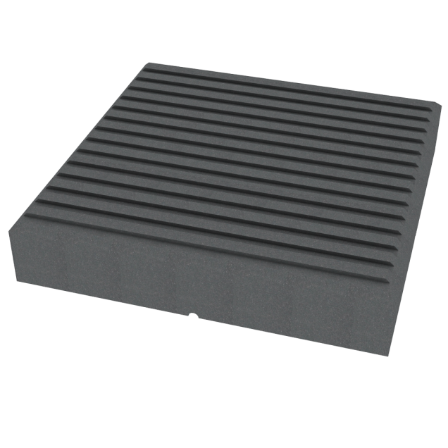 Dual Straight composietpaalafdekkap Design (klein) 9x9x1,7 cm Stone Grey ~