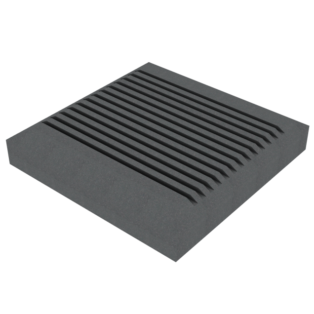 Dual Straight afdekkap Classic (GROOT) 11x11x1,7 cm Stone Grey ~