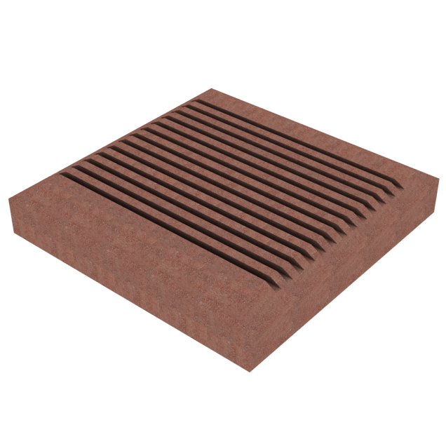 Dual Straight afdekkap Classic (GROOT) 11x11x1,7 cm Tropical Brown ~