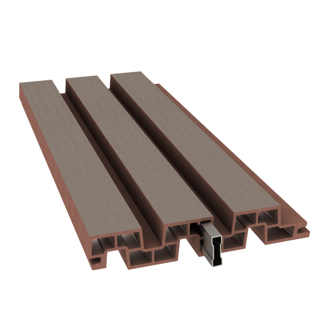 Dual Straight lamellenafsl. 200x20x4 cm Tropical Brown ST prijs OP=OP