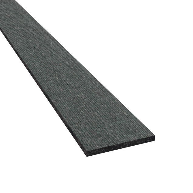 Dual Straight Privacy Lamel Graphite Black 43x3 mm (BxD) L=153 cm. ~