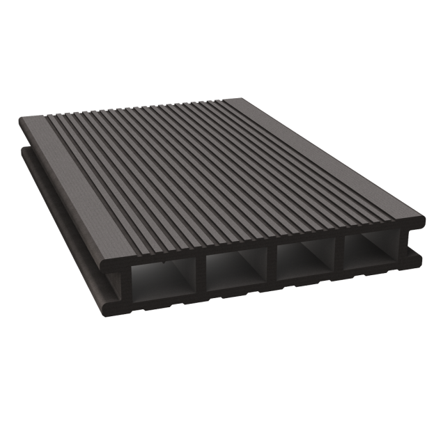 Dual Straight holle plank fijn-grof geribbeld 400x16,2x2,8 cm Wenge Brown ~