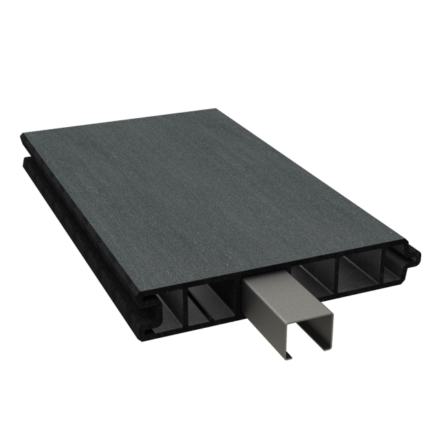 Dual Straight tand en groefplank 200x15x2,7 cm Graphite Black ~