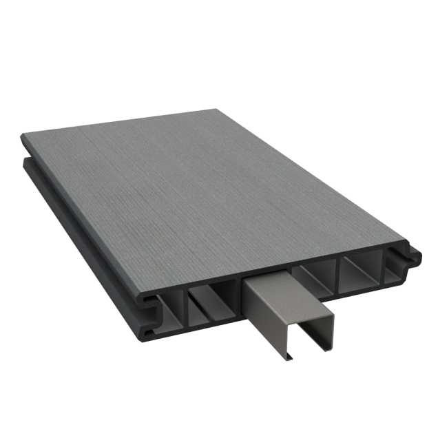Dual Straight tand en groefplank 200x15x2,7 cm Stone Grey ~