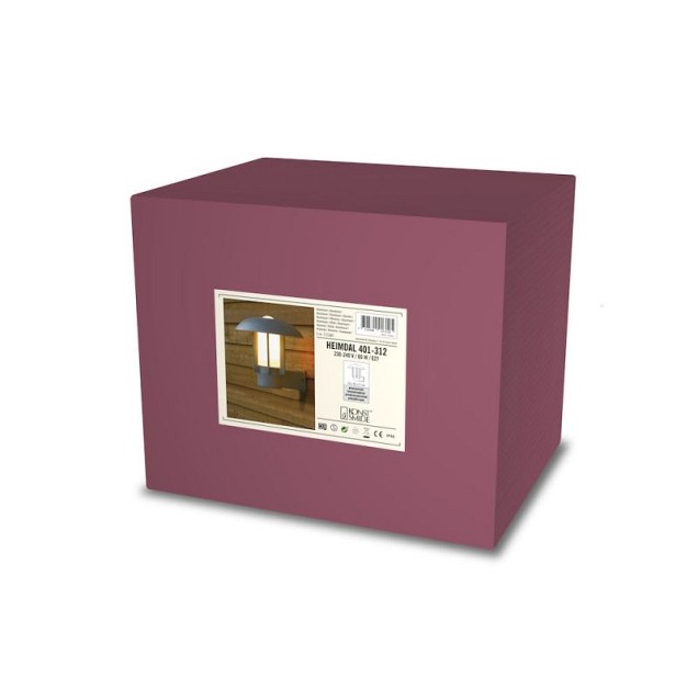 Konstsmide Heimdal 401 Wandarmatuur zilvergrijs max 60W ~